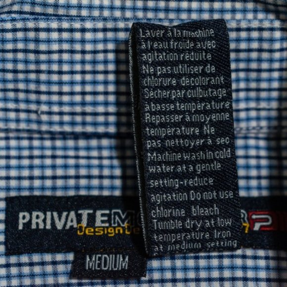 Private Member Design NBR-7 Blue Casual Button-Up - Picture 7 of 8
